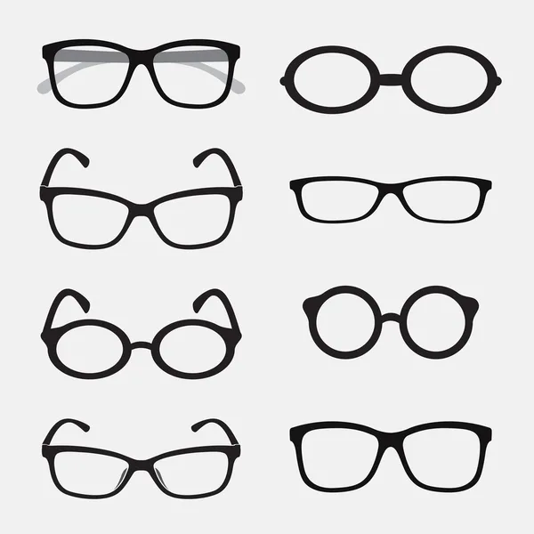 Vektor grupp en glasögon — Stock vektor