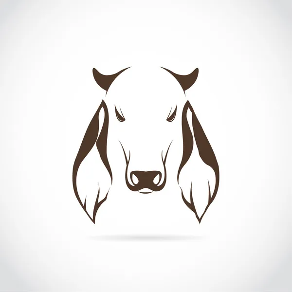 Immagine vettoriale della testa di mucca — Vettoriale Stock