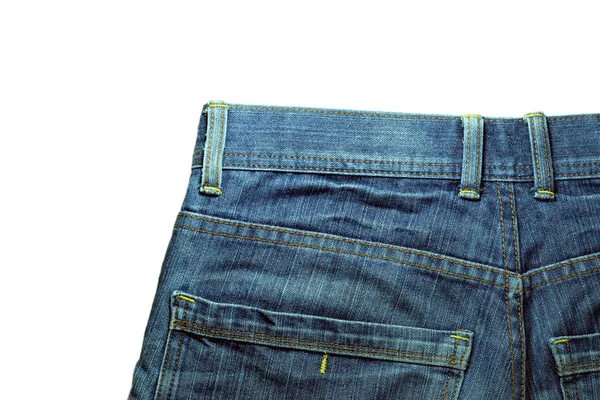 Jeanstasche Nahaufnahme - Textur Hintergrund der Jeans — Stockfoto