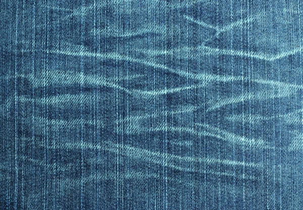 Blue denim jeans texture. — Stock Photo, Image