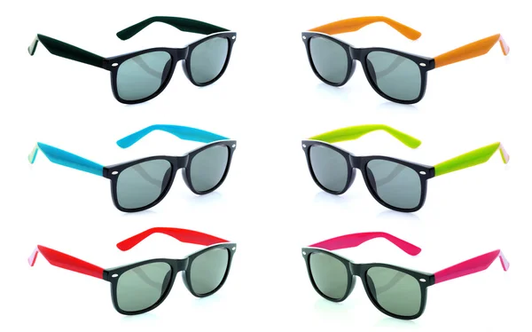 Group of Beautiful sunglasses isolated — Stock Photo, Image