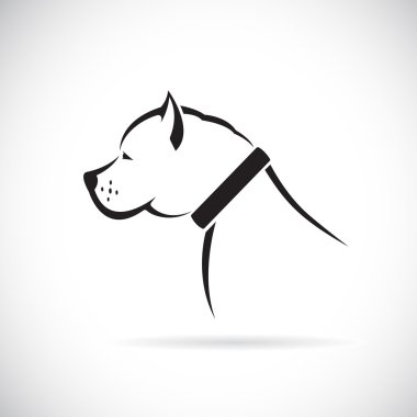 Vector images of Pitbull dog  clipart