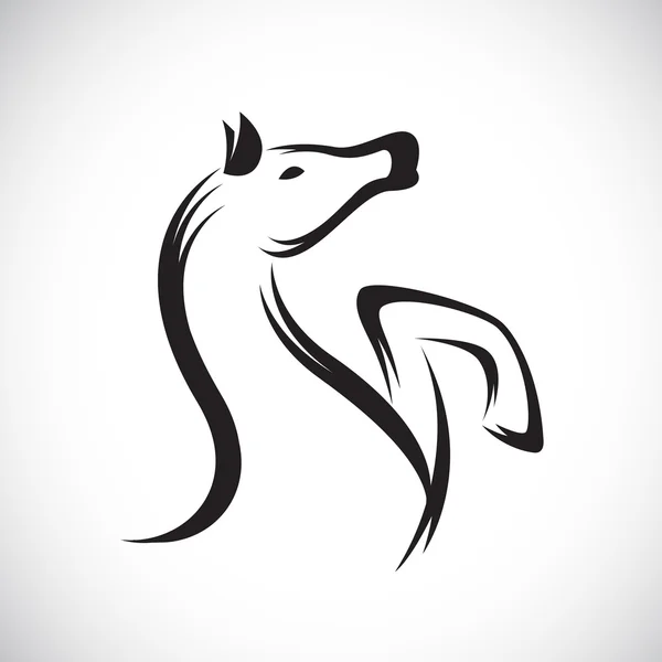Images vectorielles de cheval sur fond blanc. — Image vectorielle