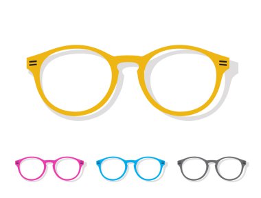 gözlük turuncu vektör görüntü 