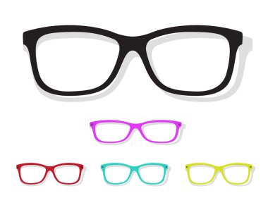 Vector image of Glasses 