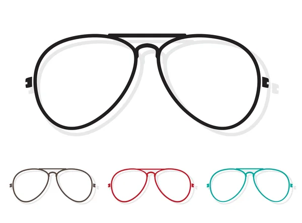 Immagine vettoriale di occhiali — Vettoriale Stock