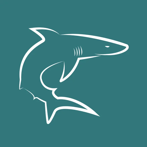 Imagem vetorial dos tubarões — Vetor de Stock