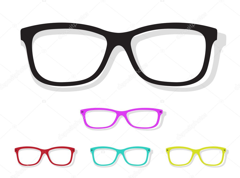 Vector image of Glasses 