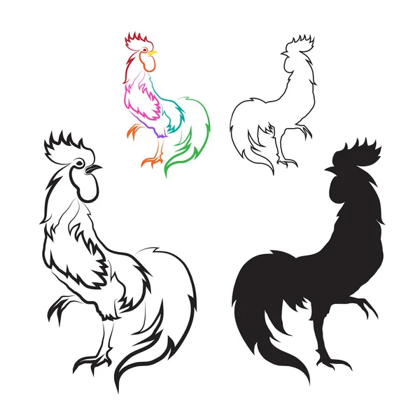 Vector image of an cock — Stock Vector