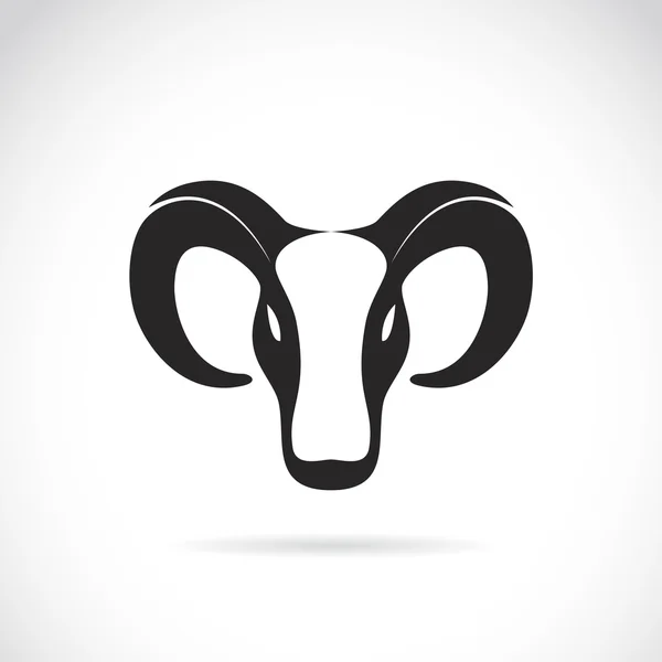 Imagen vectorial de una cabeza de cabra — Vector de stock