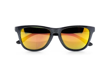 Beyaz arka planda izole edilmiş modern moda güneş gözlüğü görüntüsü, Gözlükler.