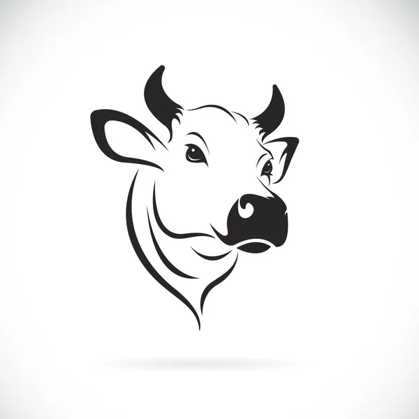 Vector Cow Head Design White Background Easy Editable Layered Vector — Stock Vector