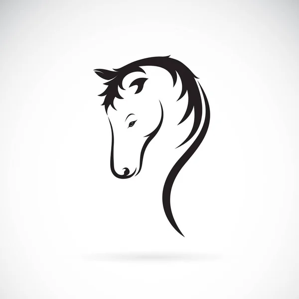 Vetor Desenho Cabeça Cavalo Fundo Branco Ilustração Vetorial Camadas Editável —  Vetores de Stock