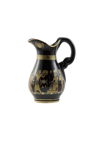 Black egyptian jug — Stock Photo, Image