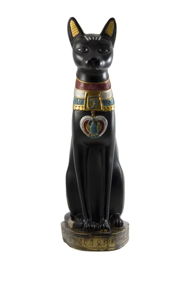 Black egyptian cat statue Stock Picture