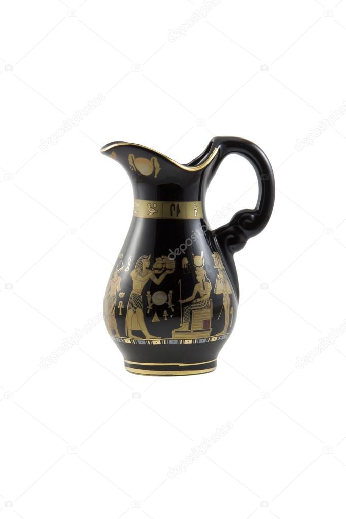 Black egyptian jug