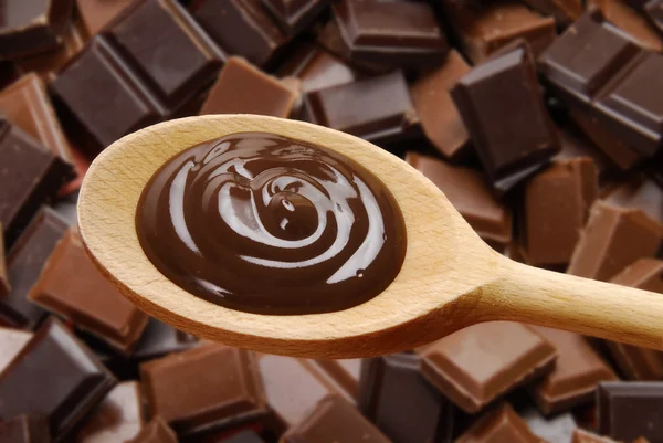 Om choklad. — Stockfoto