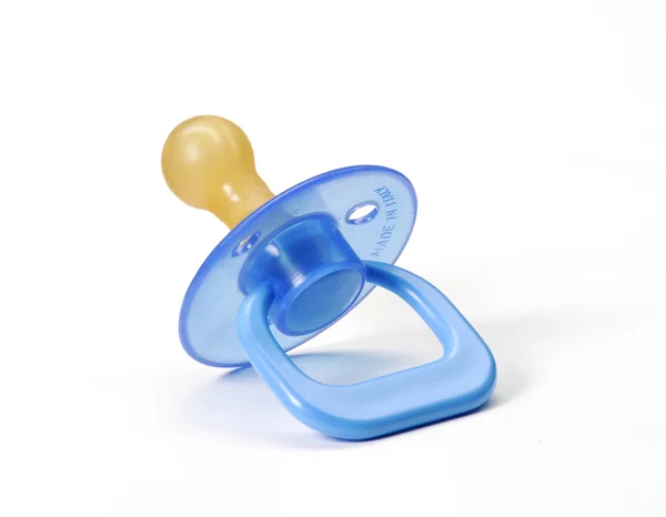 Blue pacifier isolated on white background. — Stock Photo, Image