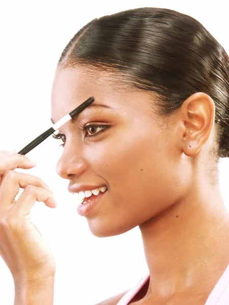 Maquillaje de mujer afroamericana — Foto de Stock