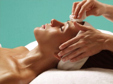 Latin kadın spa.