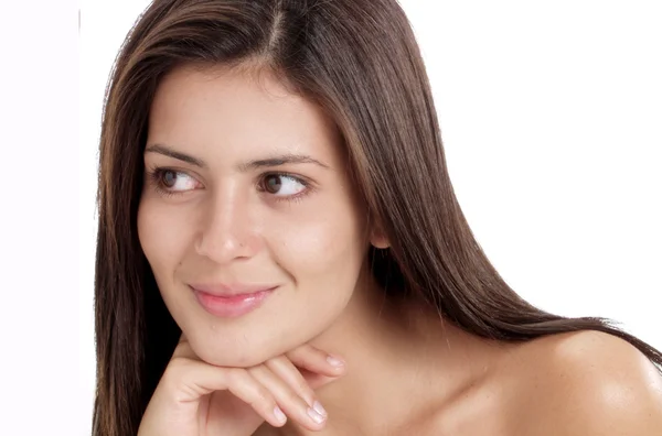 Portrait of a beautiful young and fresh latin woman. — Stock Photo, Image