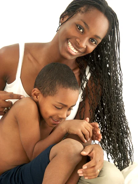 Afro amerykańskiej rodziny. — Zdjęcie stockowe