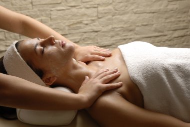 Latin kadın spa.