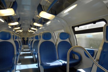 bir tren görünümünden içinde