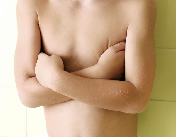어린 소년의 몸통 — 스톡 사진