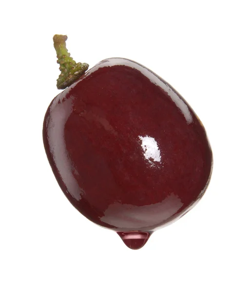 Verse druiven en rode wine.pouring druiven SAP — Stockfoto