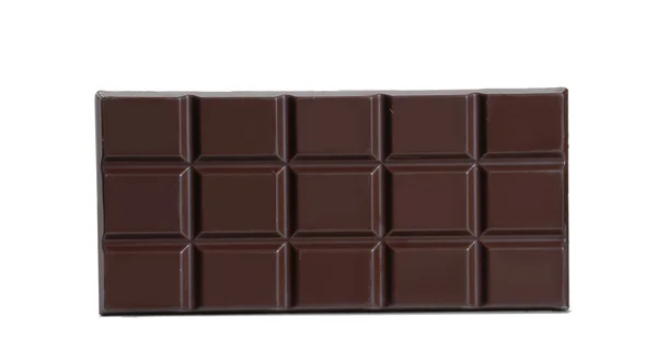 Čokoládová tyčinka na bílém pozadí. — Stock fotografie