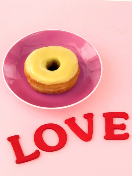 Love day dough nuts — Stock Photo, Image