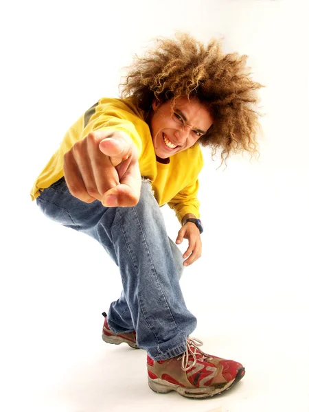 Particular style young man portrait — Stock Photo, Image