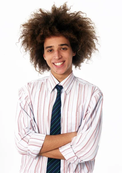 Particular style business young man portrait — Stock Photo, Image