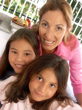 Mother and daughters portrait. clipart