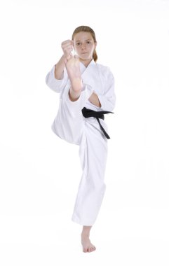 Dövüş sanatları kız portrait.karate kız portrait.martial sanat ve karate çocuk portresi.
