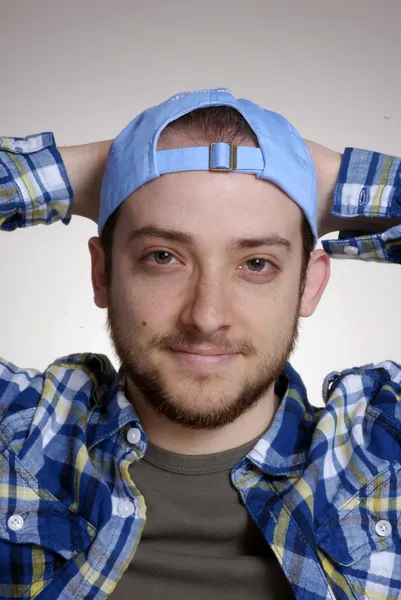 Expressive and happy young man portrait.Man paying attention. — Stock Photo, Image