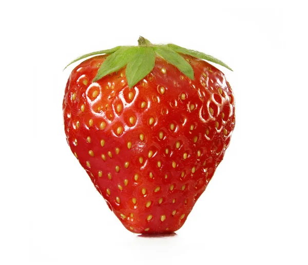 Sladké jahody na bílém pozadí. — Stock fotografie