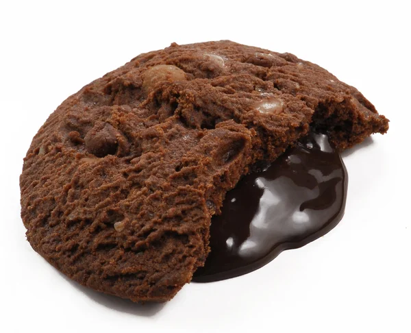 Chocolate cookies on white background — Stock Photo, Image