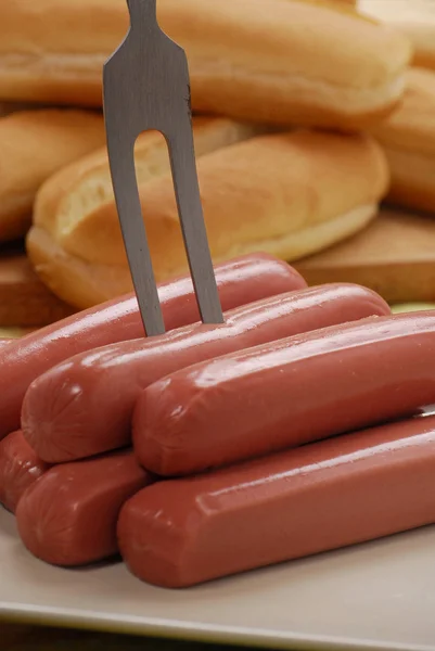 Couple sausages — Stock Photo, Image