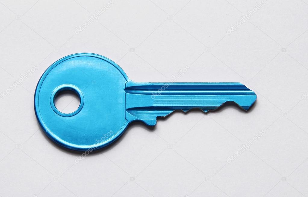 Key on a gray background