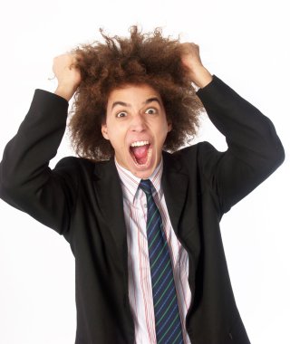 özellikle stil genç adam çığlık