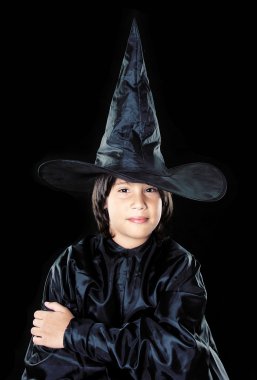 genç bay sihirbaz şapkalı