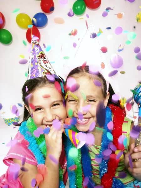 Carnaval engraçado crianças retrato — Fotografia de Stock