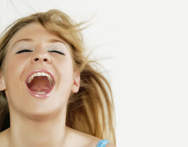 Sorrindo Jovem Mulher Retrato — Fotografia de Stock