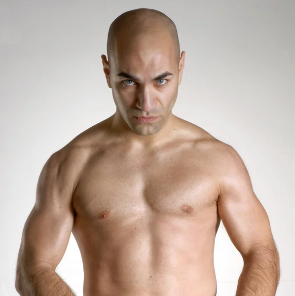 Strong fighter man portrait — Stock Photo, Image