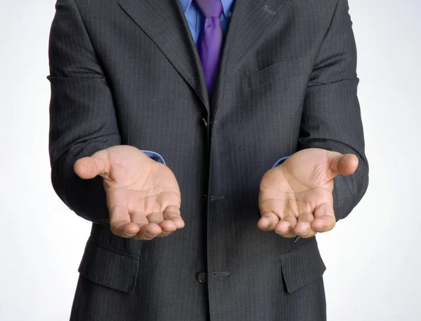 Request attitude businessman hand,shaking hand. Royalty Free Stock Photos