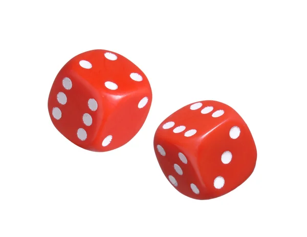 Dice isolated on white — Stock Photo, Image