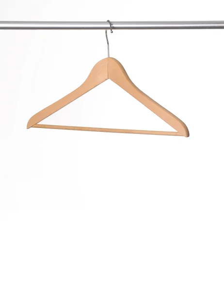 Coat hanger on white background. — Stock Photo, Image