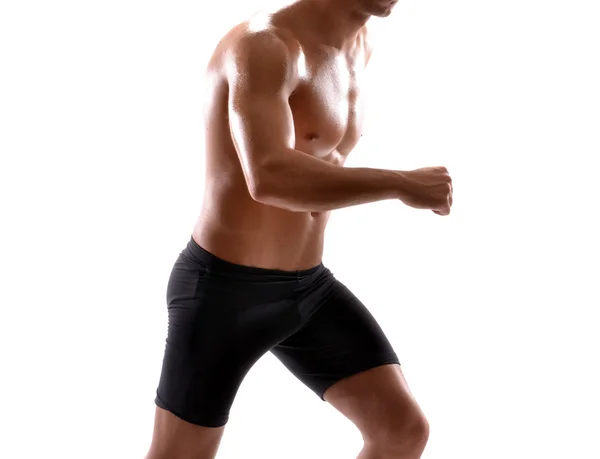 Hombre sano y fitness corriendo — Foto de Stock